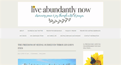 Desktop Screenshot of liveabundantlynow.com