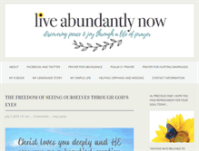 Tablet Screenshot of liveabundantlynow.com